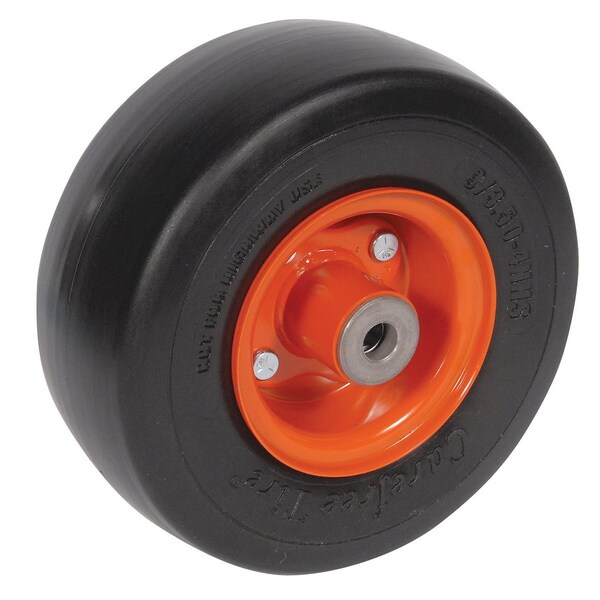WHEEL-SMOOTH, 9X3.5X4, SOLID, ORANGE 9" x4" x9"